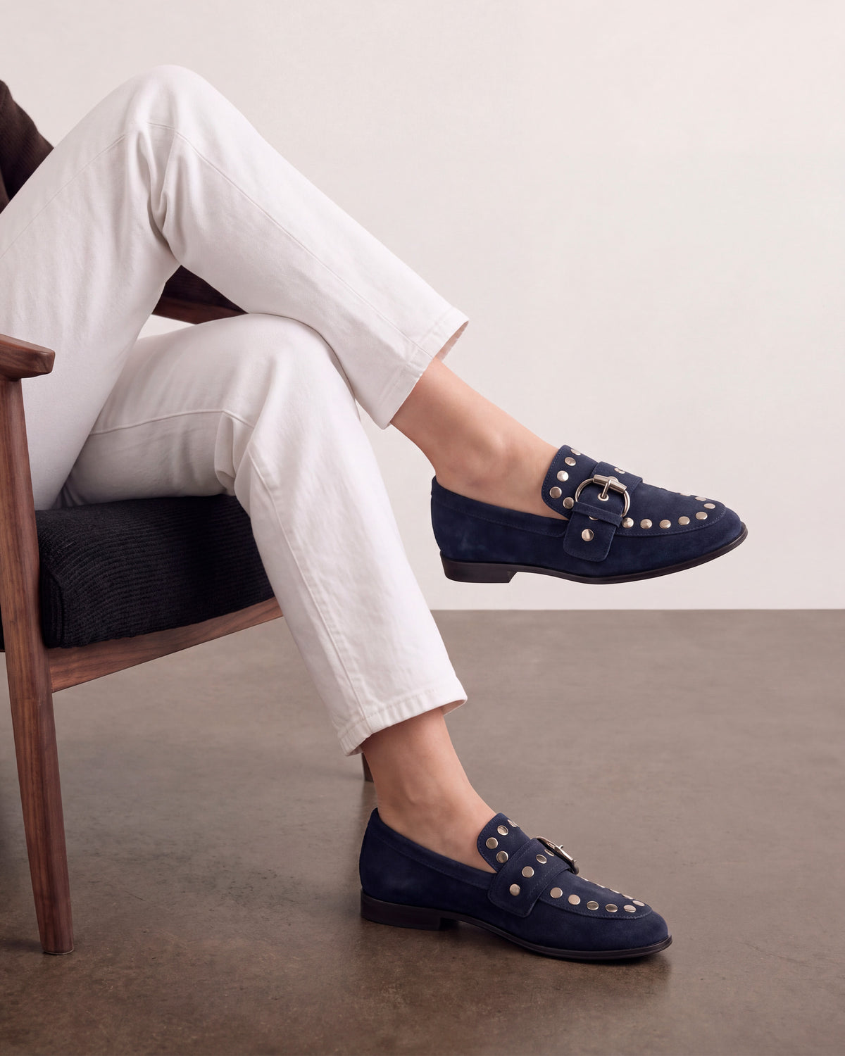 Mocasin Velour Navy Pedro Miralles